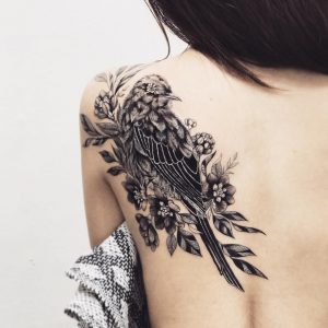 Cool Bw Bird Shoulder Tattoo Idea Bird Tattoos Bird Shoulder with regard to measurements 1080 X 1080