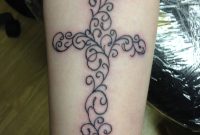 Cool Cross Scroll I Tattooed Lacys Tattoos Tattoos Cross for proportions 2448 X 3264