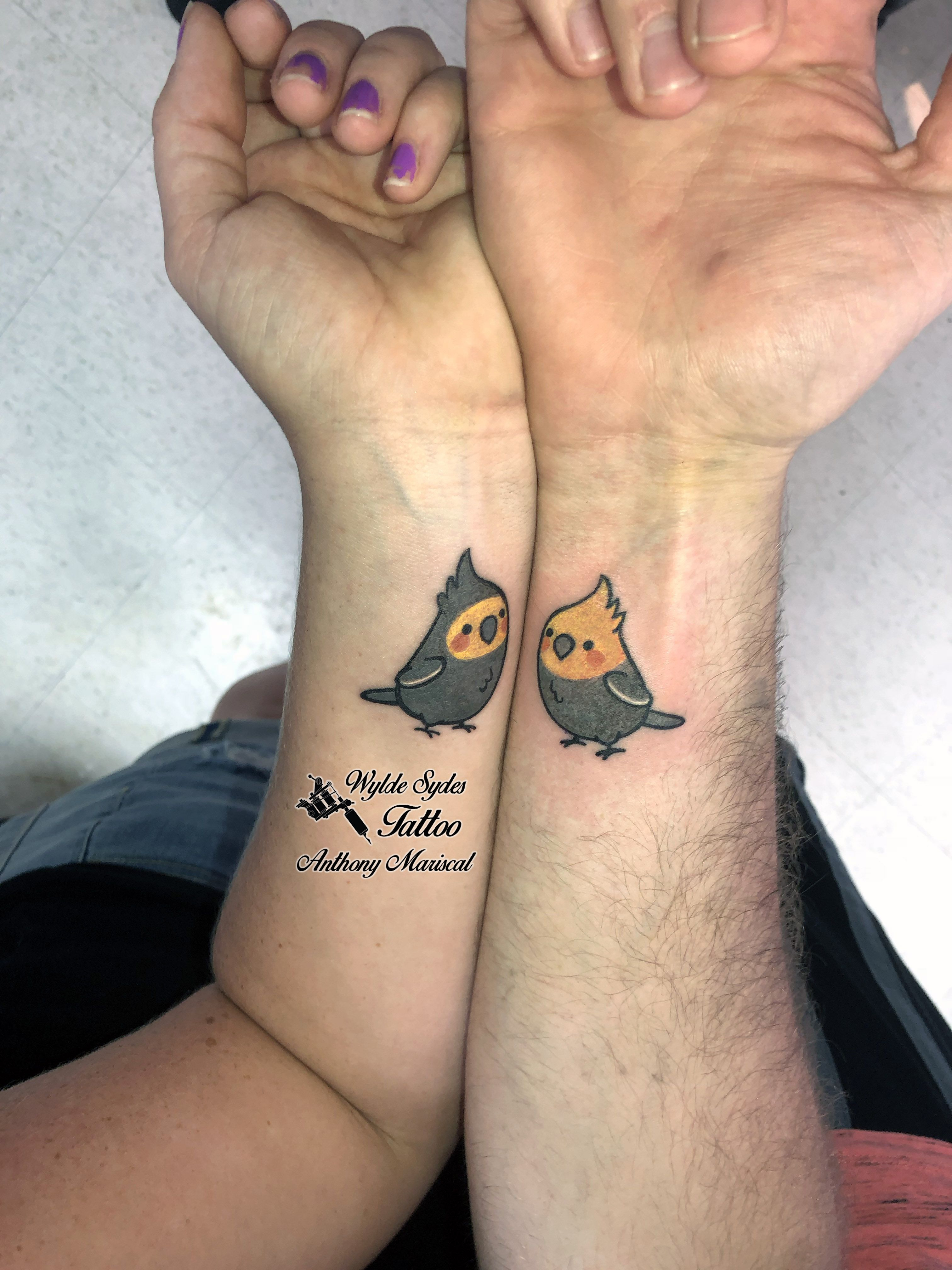 Couples Bird Tattoo Anthony Mariscal Wylde Sydes Tattoo throughout sizing 3024 X 4032