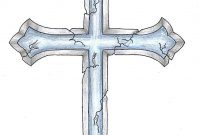 Cracked Cross Tattoo Design Want A Different Cross With The Same inside size 854 X 1088