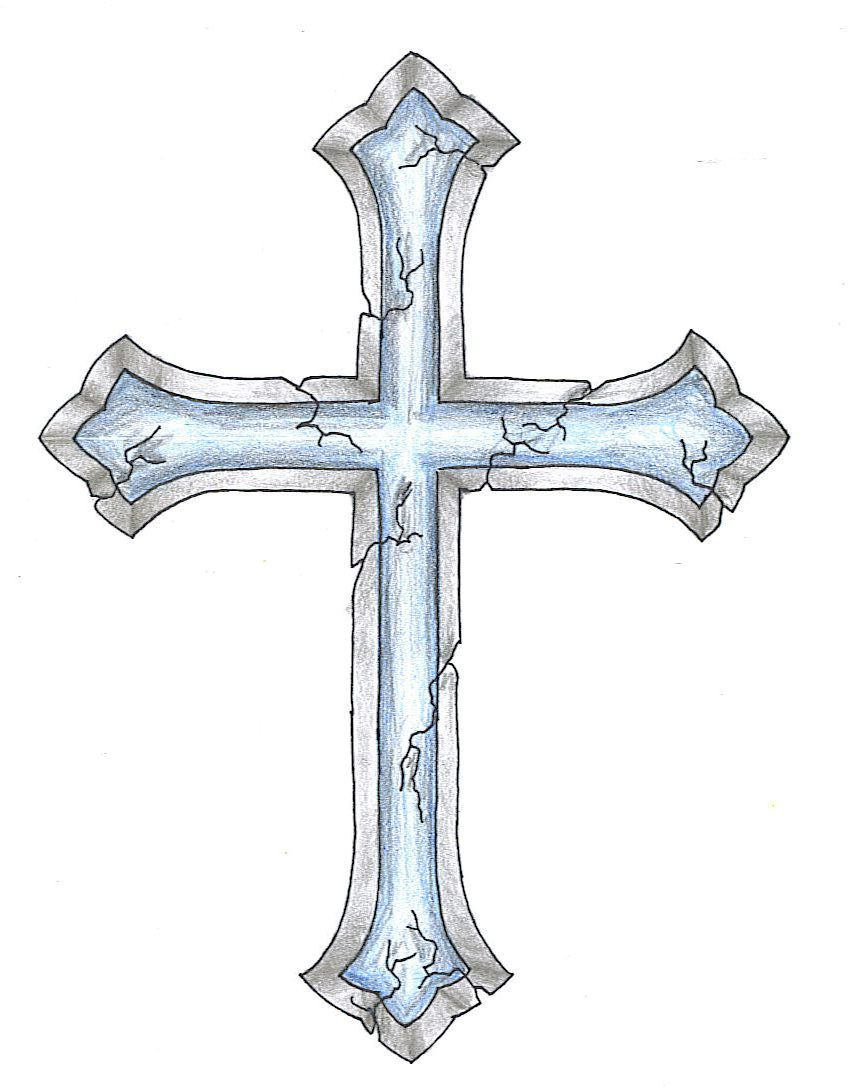 Cracked Cross Tattoo Design Want A Different Cross With The Same inside size 854 X 1088