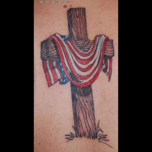 Cross And American Flag Tattoo Ideas Patriotic Tattoos Tattoos intended for proportions 1280 X 1280