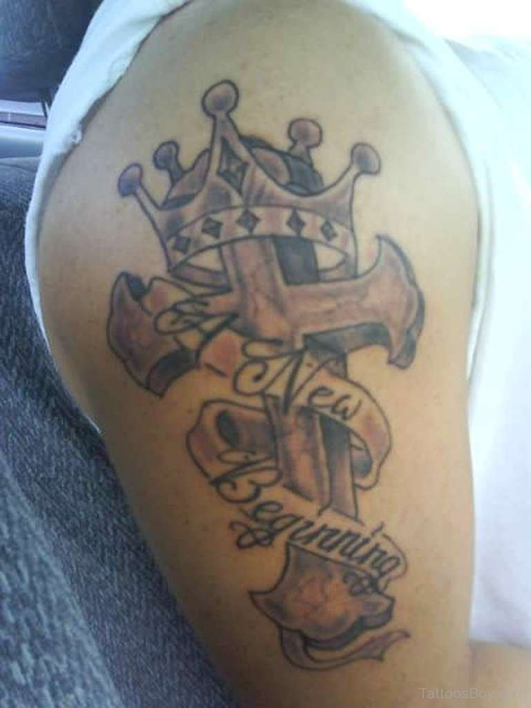 Cross And Crown Tattoo Tattoo Designs Tattoo Pictures for size 768 X 1024