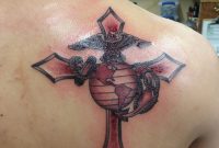 Cross And Eagle Globe And Anchor Tattoo Christ Corps And Country for dimensions 2448 X 3264