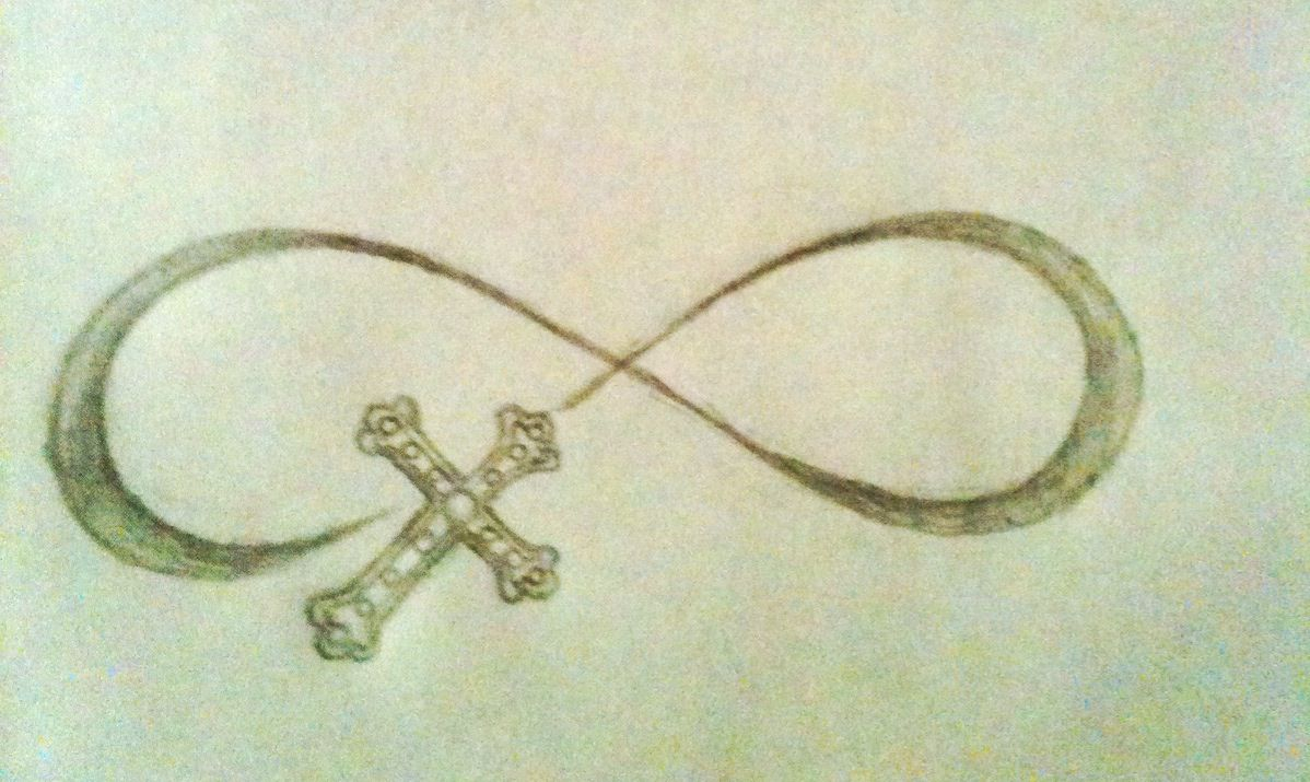 Cross Infinity Tattoo Design Hannah Hill Tattoos Infinity within dimensions 1198 X 715