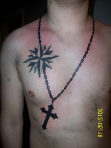 Cross Necklace Tattoo For Men Wwwgalleryhip The Hippest regarding sizing 1080 X 1441