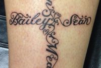 Cross Of Childrens Names Ink Mom Tattoos Name Tattoos Tattoos pertaining to proportions 736 X 1132