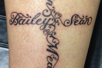 Cross Of Childrens Names Ink Mom Tattoos Name Tattoos Tattoos regarding size 736 X 1132