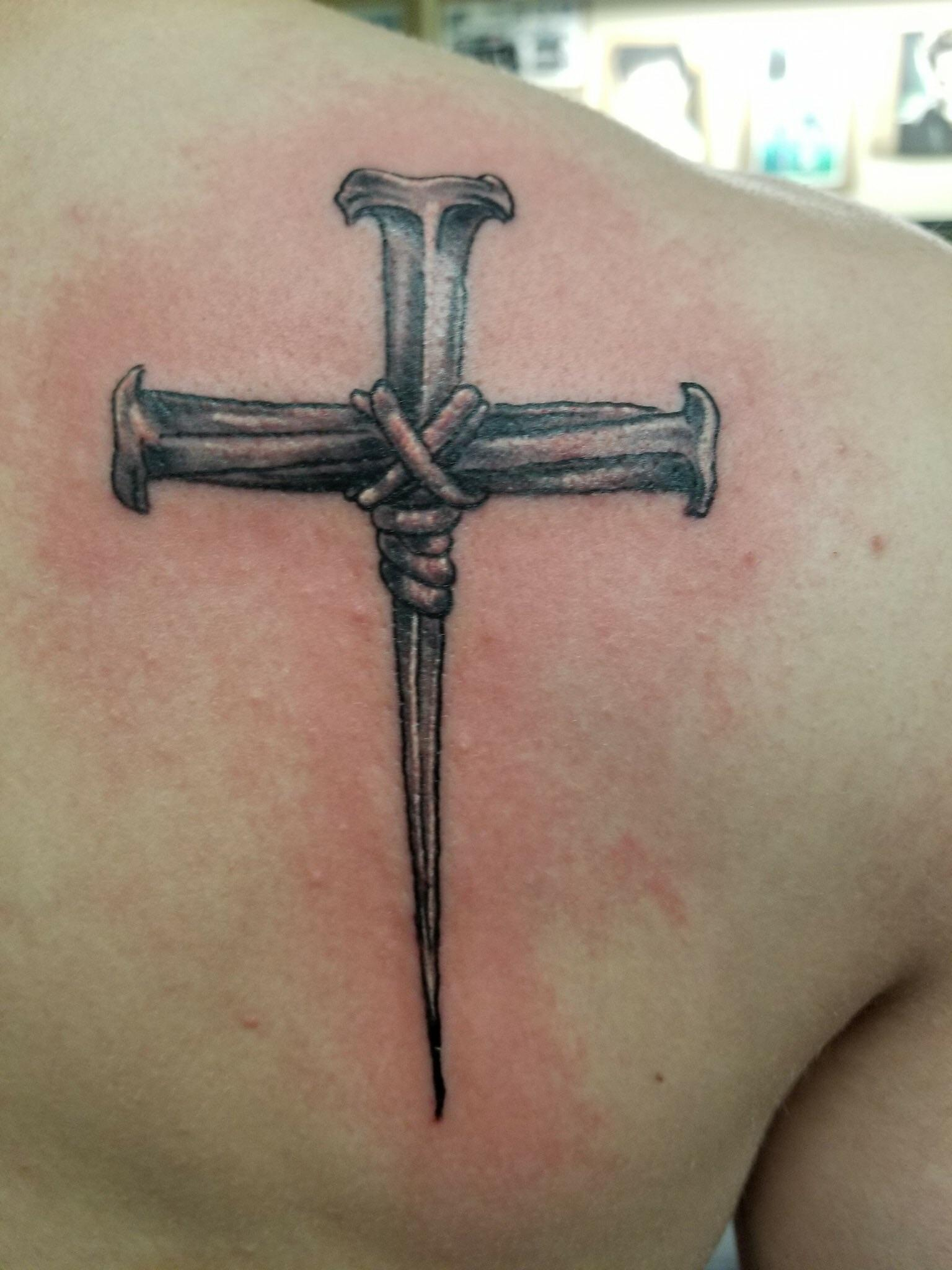 Cross Of Nails Sheila Norris At Green Dragon Tattoo Studio In throughout size 1536 X 2048