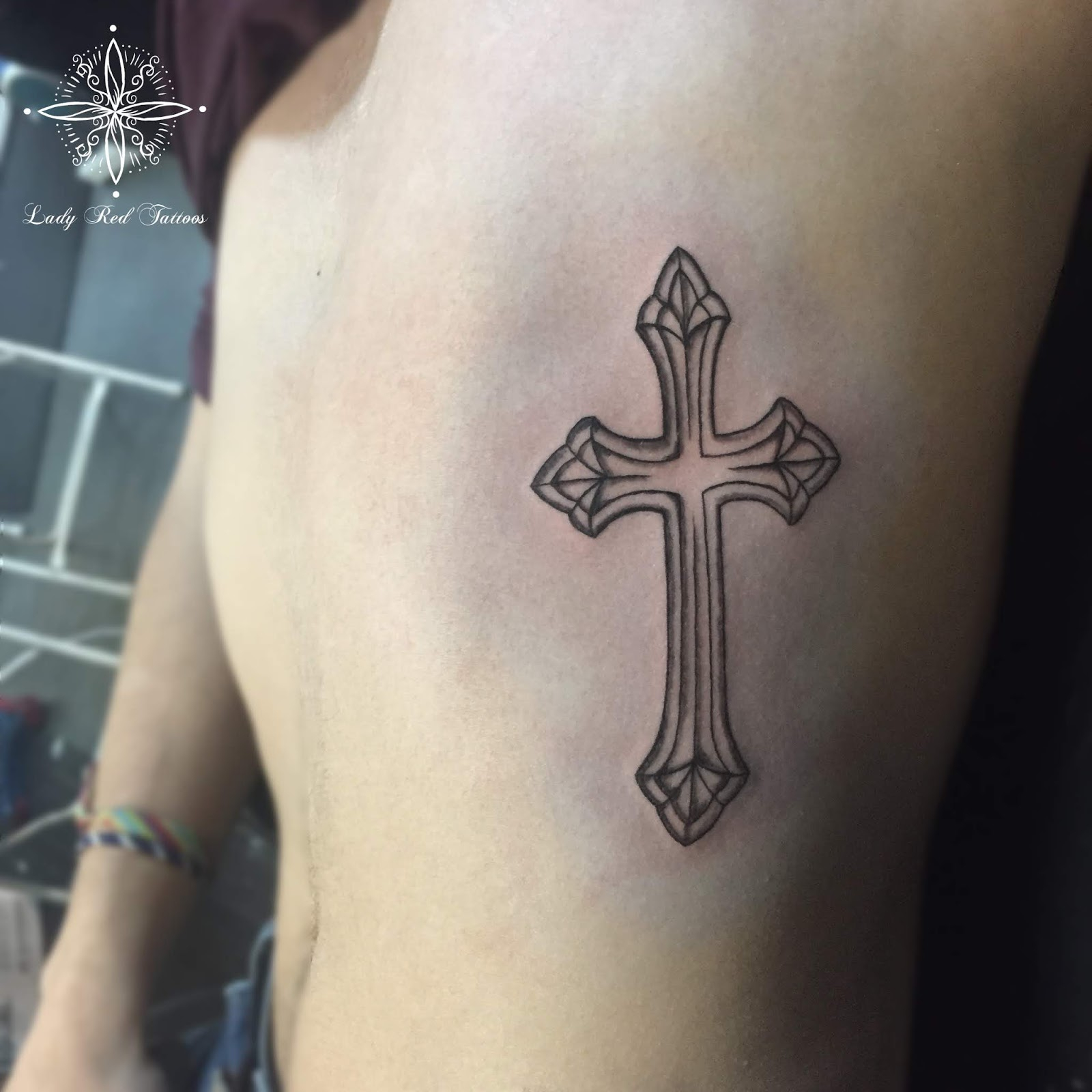 Cross Rib Tattoo for proportions 1600 X 1600