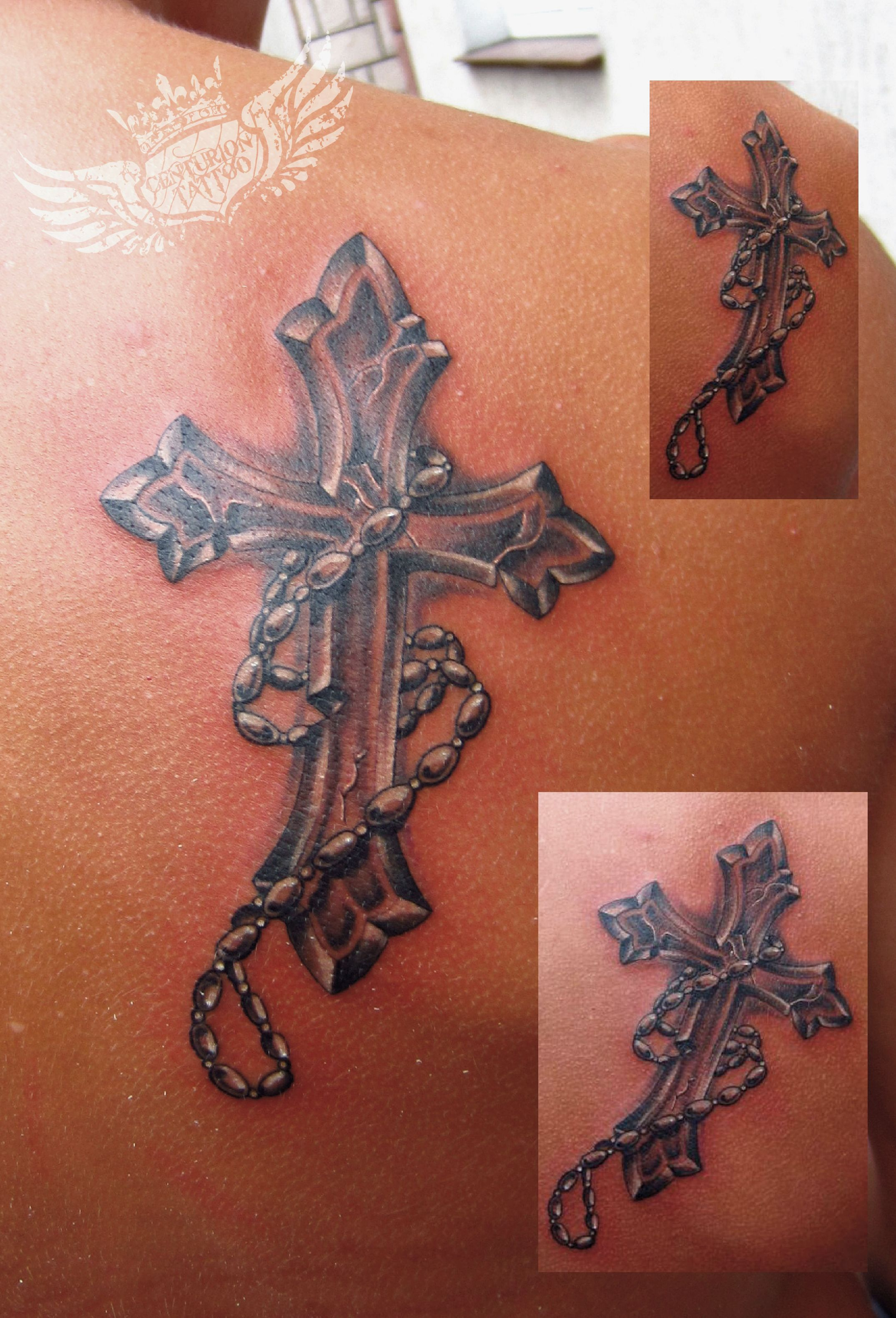 Cross Rosary Tattoo Tattoo Tattoo Drawings Arm Tattoo Left Arm pertaining to dimensions 2149 X 3160