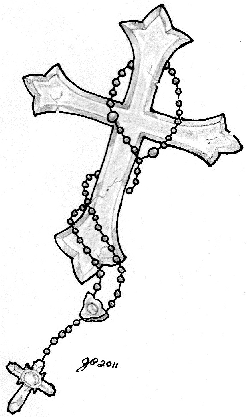 Cross Sketch Tattoo At Paintingvalley Explore Collection Of in sizing 864 X 1456