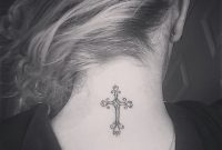 Cross Tattoo Back Of Neck Tattoos Back Of Neck Tattoo Cross inside measurements 960 X 960