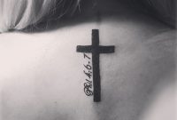 Cross Tattoo Between Shoulder Blades Tattoos Tattoos Cross pertaining to proportions 2448 X 2448