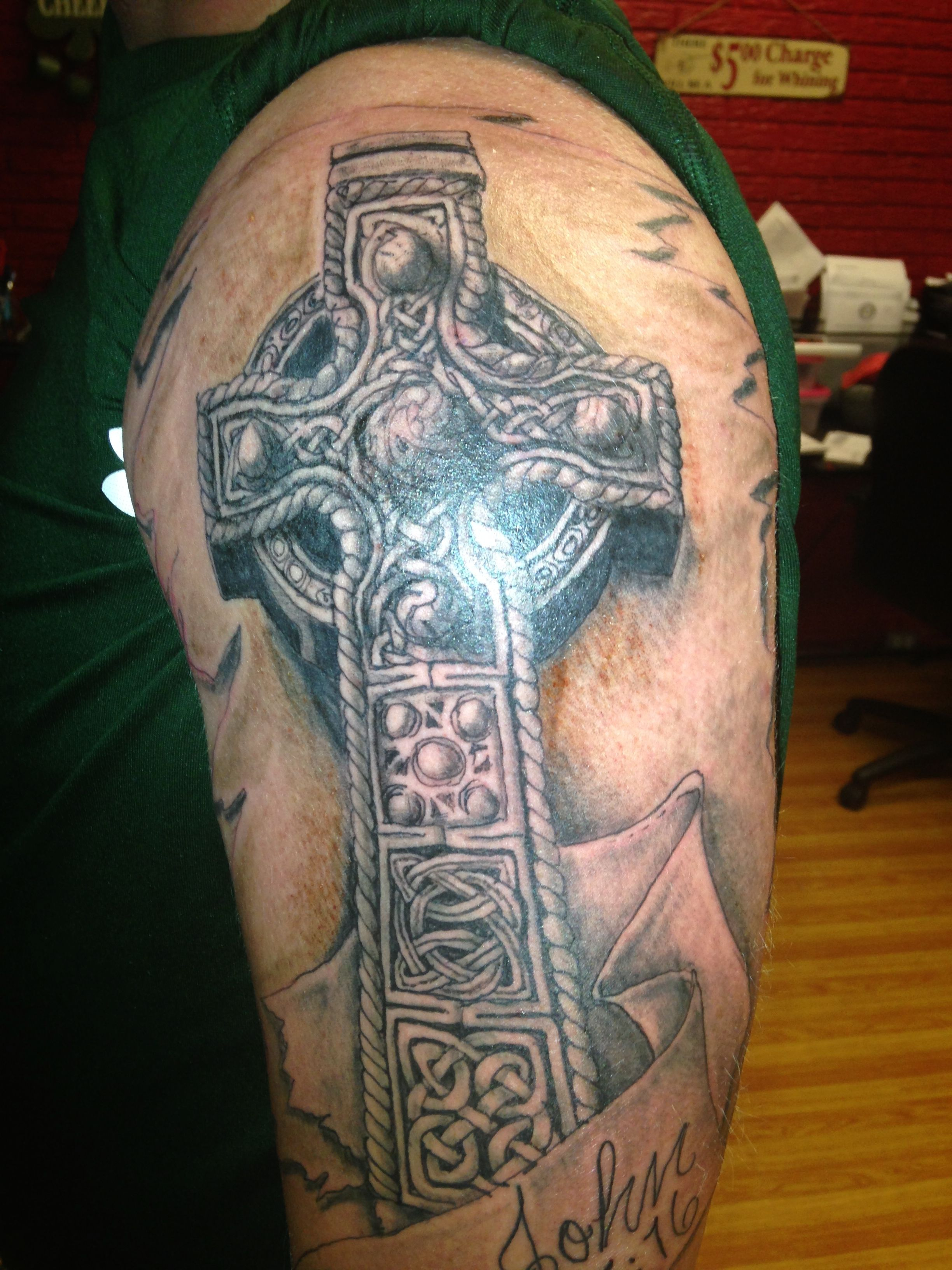 Cross Tattoo Celtic 3d Iron Cross Half Sleeve Diy Projects within size 2448 X 3264