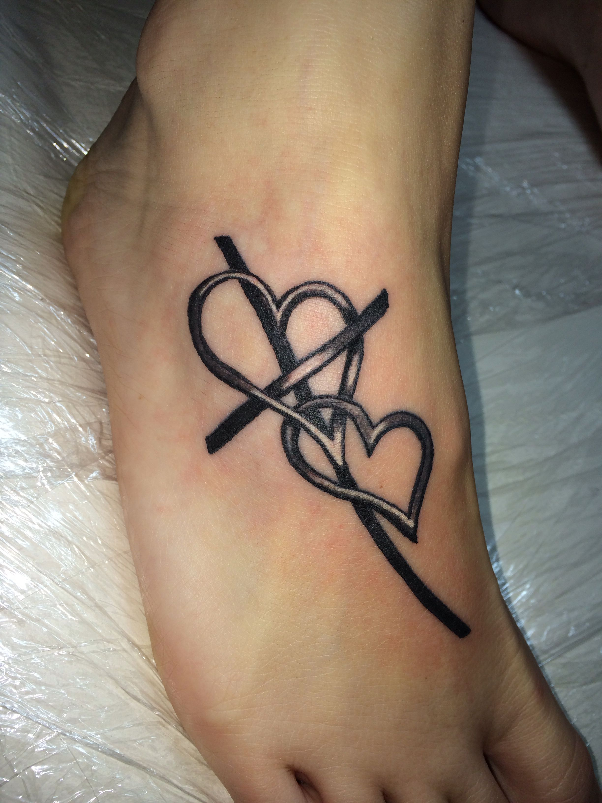 Cross Tattoo Cross With Heart Tattoo Foot Tattoo Tattoos inside dimensions 2448 X 3264