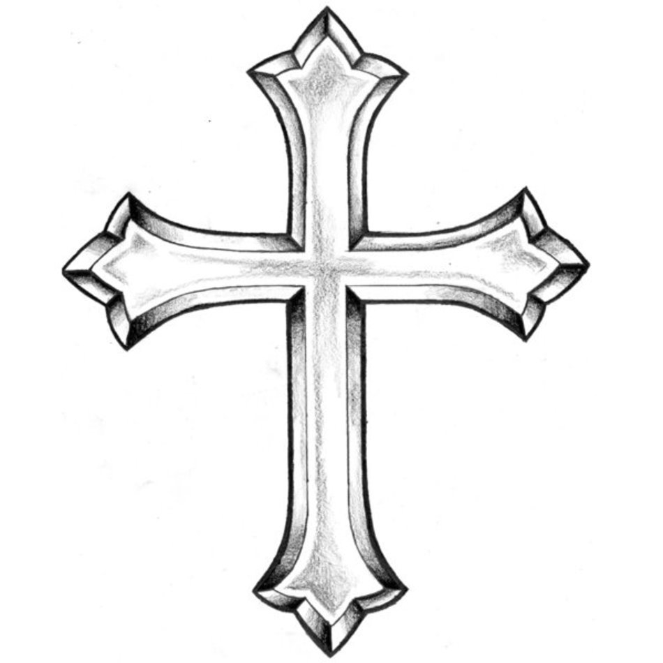 Cross Tattoo Design Sketches Free Image within sizing 950 X 950