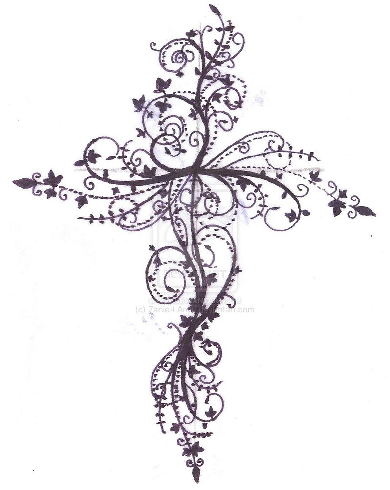 Cross Tattoo Design Zanie Larch On Deviantart Tattoos Cross regarding dimensions 798 X 1002