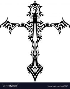 Cross Tattoo With Sword Inside throughout measurements 854 X 1080