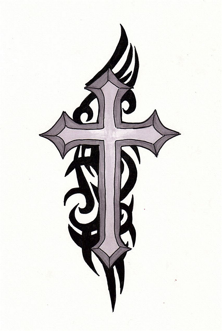 Cross Tattoos Cross Tattoo 21jesusfreak Tattoo Tribal Cross with regard to measurements 852 X 1272