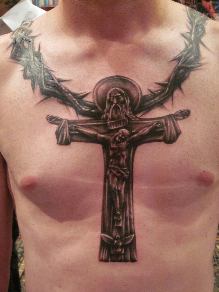 Cross Tattoos For Men On Chest With Jesus Pictures Body Canvas pertaining to sizing 900 X 1200