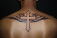 Cross Tattoos For Men With Wings On Back Body Canvas Cross within measurements 1024 X 768