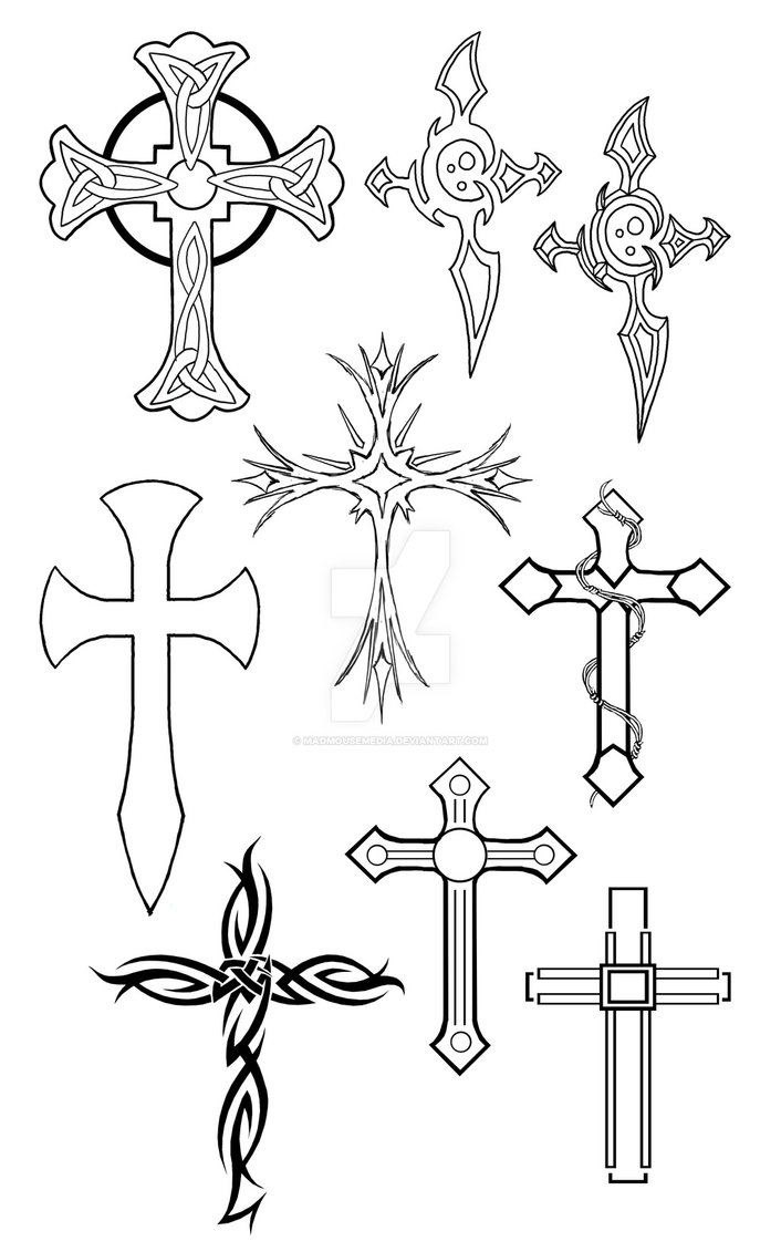Рисунки крестов