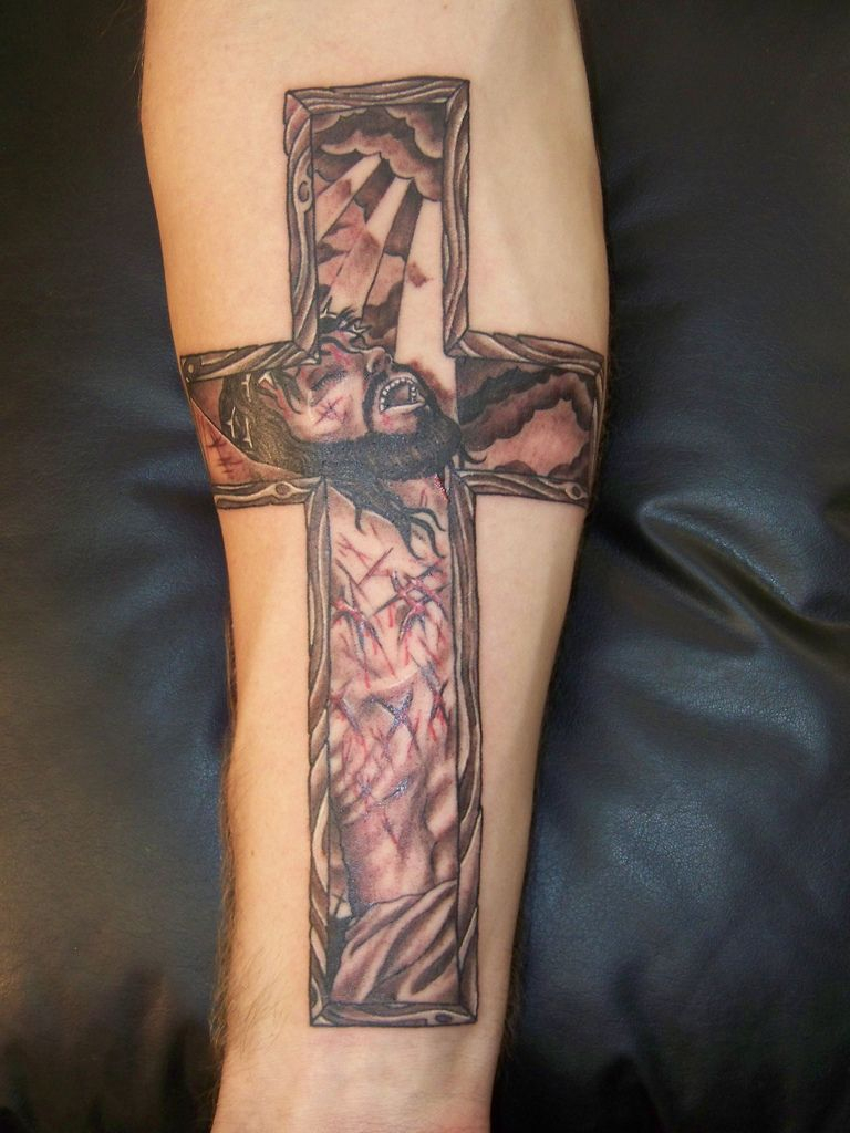 Cross Tattoos On Forearm Tattoos Of Crosses Forearm Cross Tattoo with proportions 768 X 1024