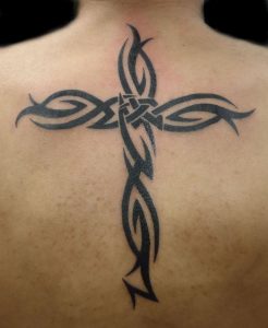 Cross Tribal Tattoo Design On Back Tattoo Ideas Zone Ink Cross for size 900 X 1097