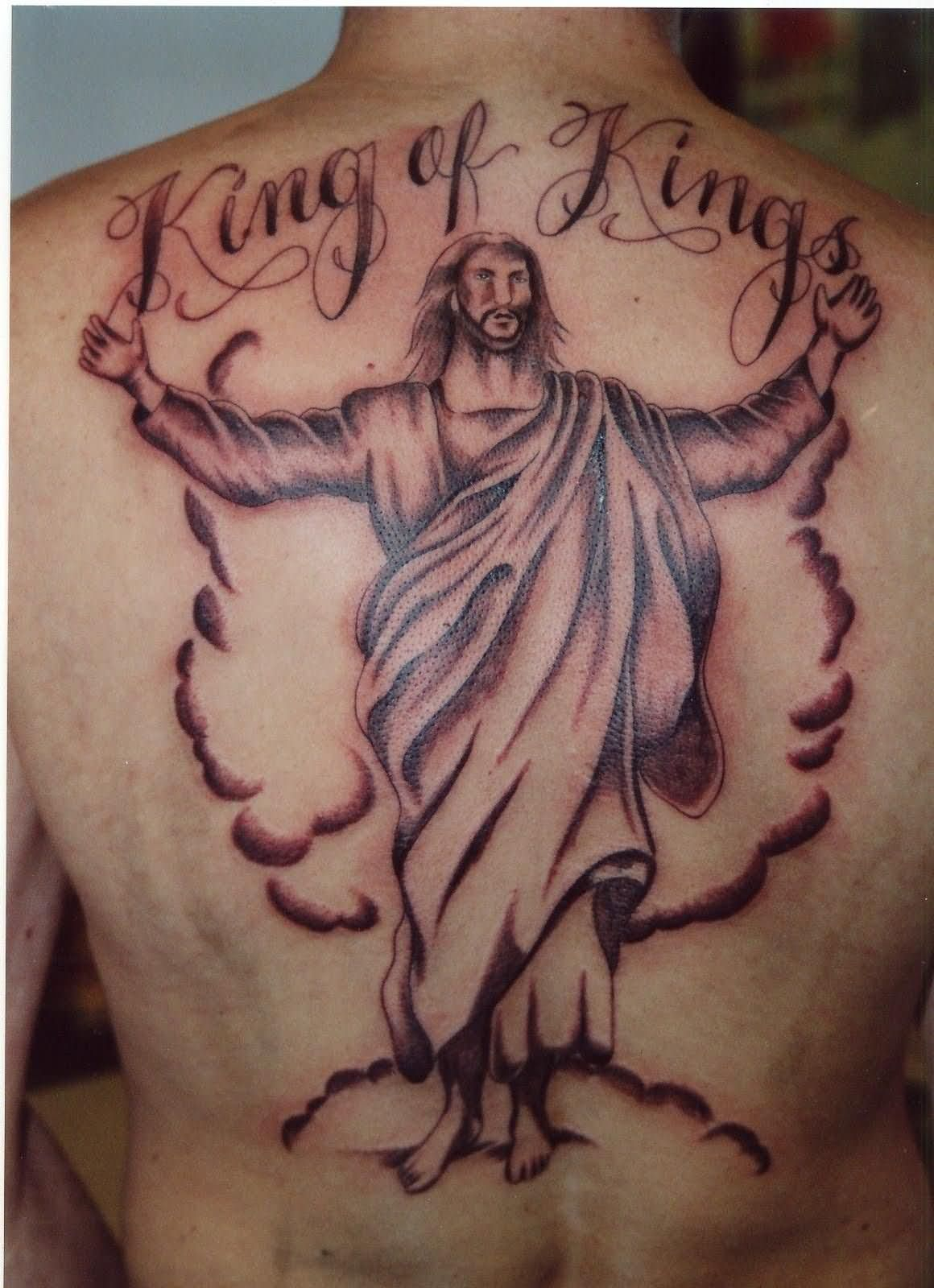 Cross With Banner King Of Kings Tattoo with dimensions 1160 X 1600