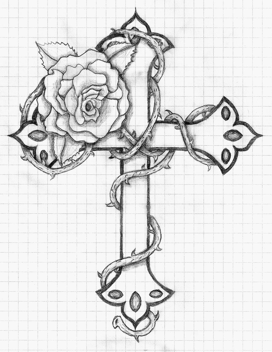 Cross With Roses Printable Sheets Cross With Roses Colouring Pages inside dimensions 900 X 1163