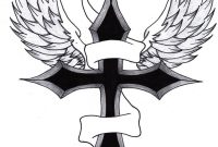 Cross With Wings Art Cross Tattoo Designs Tribal Cross Tattoos throughout measurements 787 X 1015