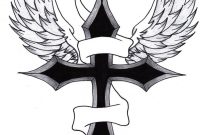 Cross With Wings Art Cross Tattoo Designs Tribal Cross Tattoos within dimensions 787 X 1015