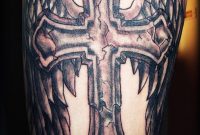 Cross With Wings Tattoo Better If Cross Didnt Have Cracks And Not throughout dimensions 808 X 988