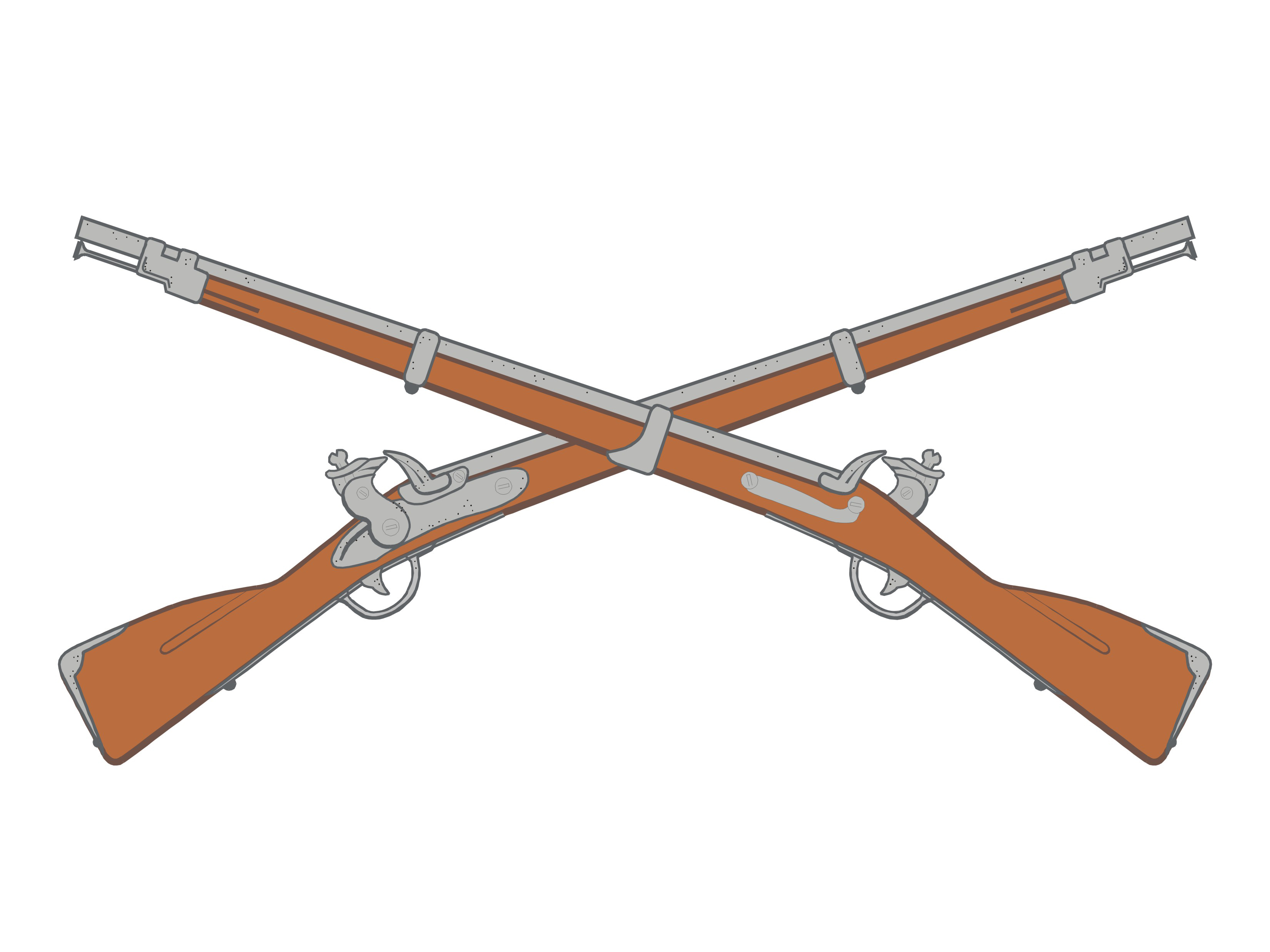 Crossed Guns Free Download Best Crossed Guns On Clipartmag for proportions 3300 X 2475