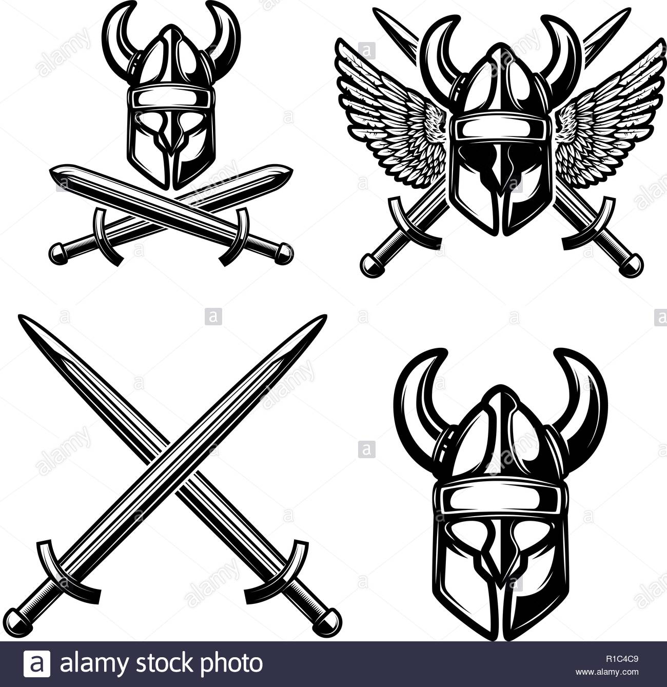 Crossed Swords Black And White Stock Photos Images Alamy with regard to proportions 1300 X 1339