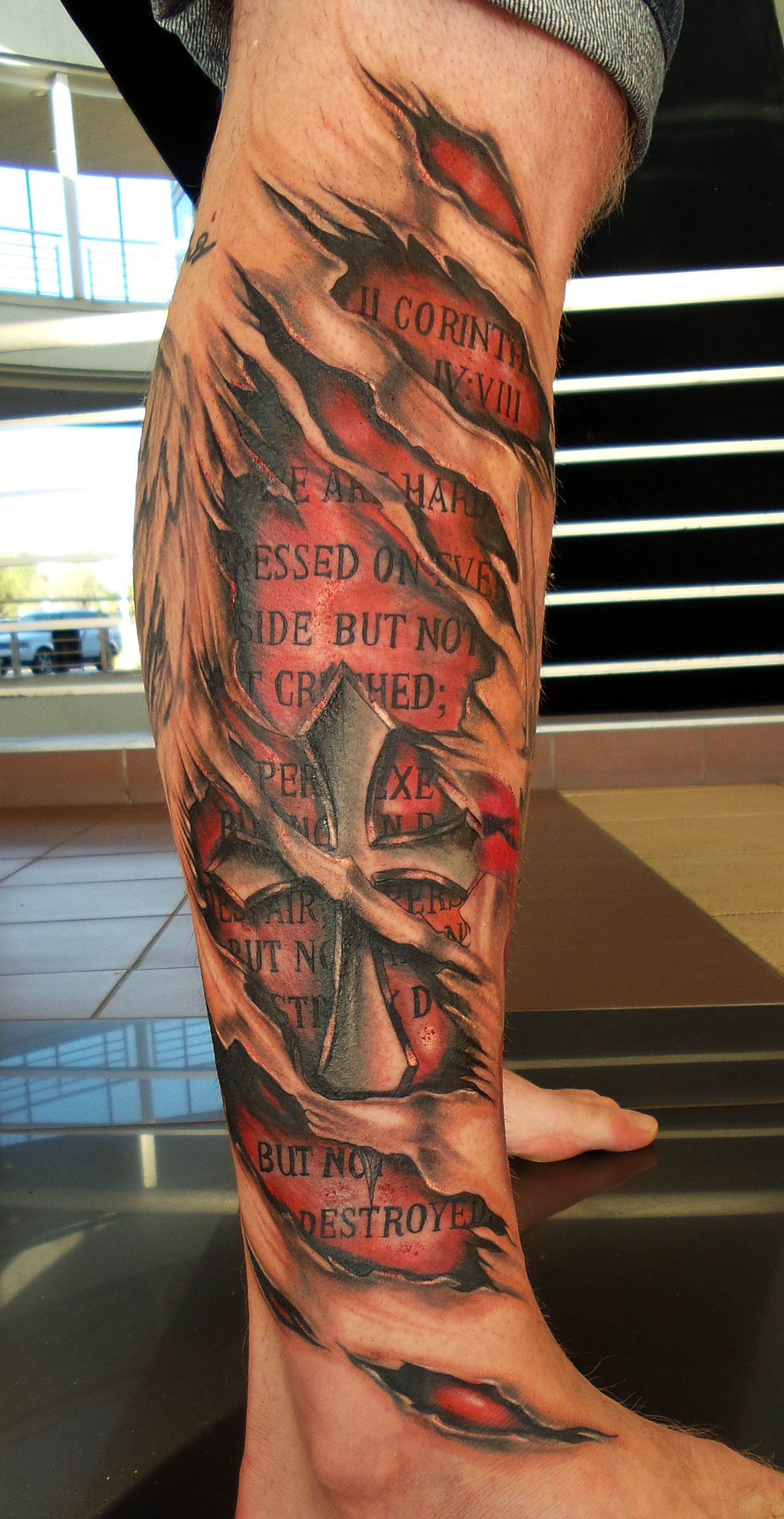 Crossskin Rip Tattoo Angelo Rising Dragon Tattoo Fourways in measurements 1772 X 3432