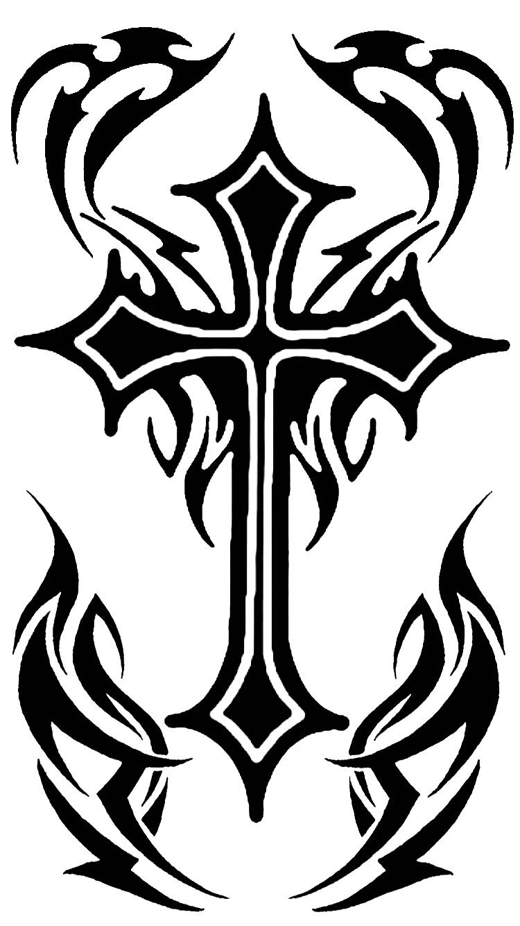 Cruz Trival Tribal Cross Tattoo Designs Tribal Tattoos Tribal inside size 750 X 1334