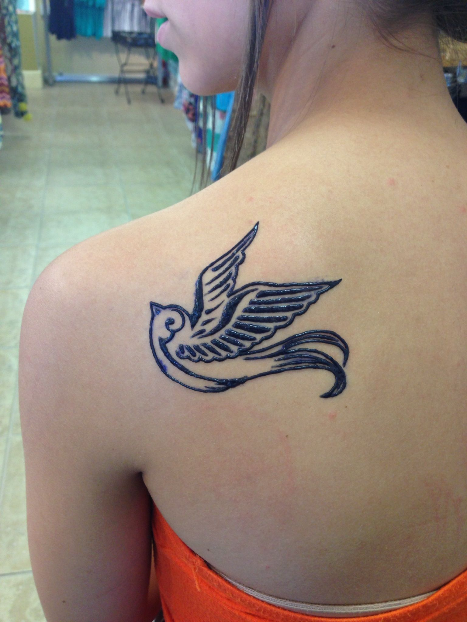 Cute Bird Henna Tattoo Henna Cute Henna Tattoos Cute Henna for dimensions 1536 X 2048