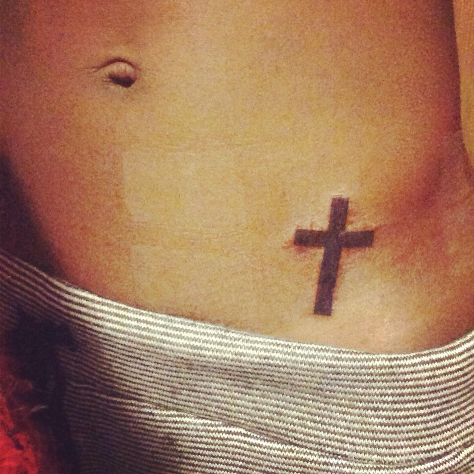 Cute Cross Tattoo Discovered Jessica On We Heart It with sizing 960 X 960
