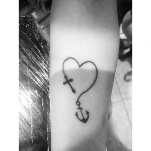 Cute Heart Cross And Anchor Tattoo Venice Tattoo Art Designs Best with dimensions 1080 X 1080