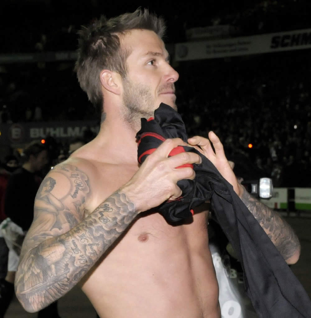 David Beckham Tattoos Pictures Images Pics Photos Of His Tattoos within measurements 1000 X 1023