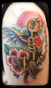 Day Of The Dead Inspired Bird Tattoo Dia De Los Muertos Tattoos in size 1343 X 2316