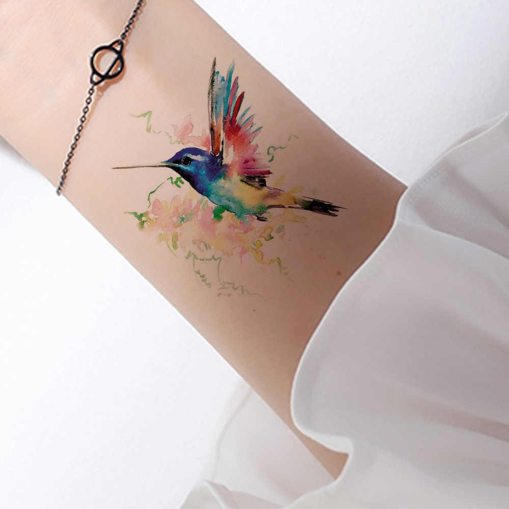 Detail Feedback Questions About 3d Watercolor Temporary Tattoo Birds with regard to dimensions 1000 X 1000
