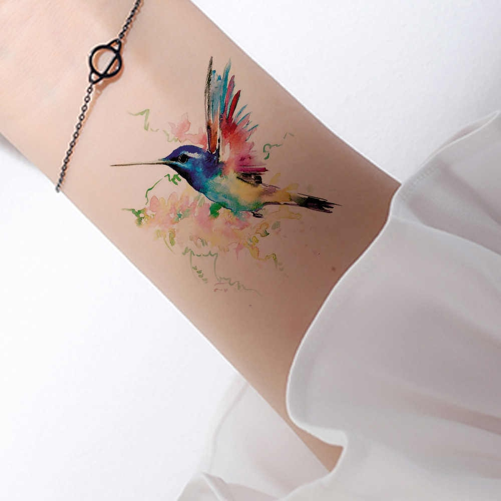 Detail Feedback Questions About 3d Watercolor Temporary Tattoo Birds with regard to proportions 1000 X 1000