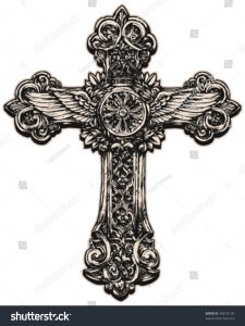 Detailed Cross Illustration Tattoo Designs Two Cross Tattoo regarding measurements 1200 X 1600