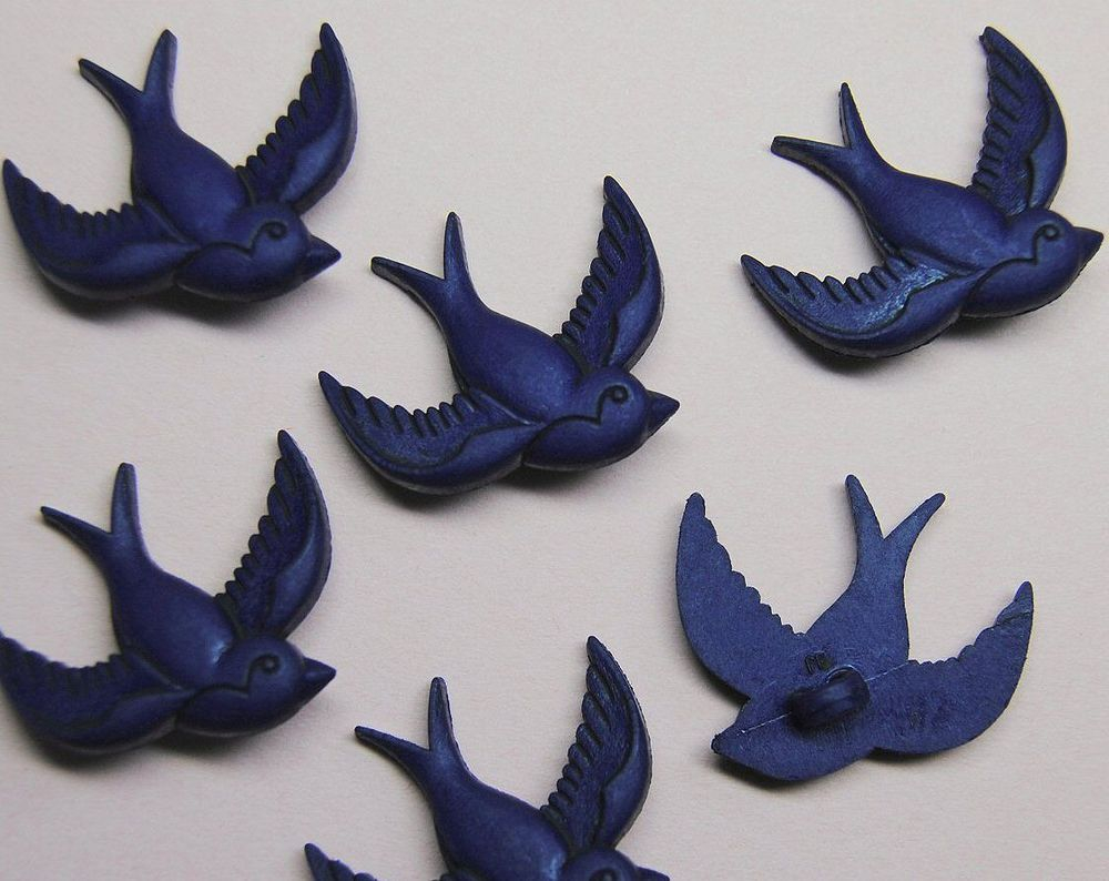 Details About Navy Blue Bird Swallow Kitsch Sailor Tattoo Novelty pertaining to size 1000 X 794