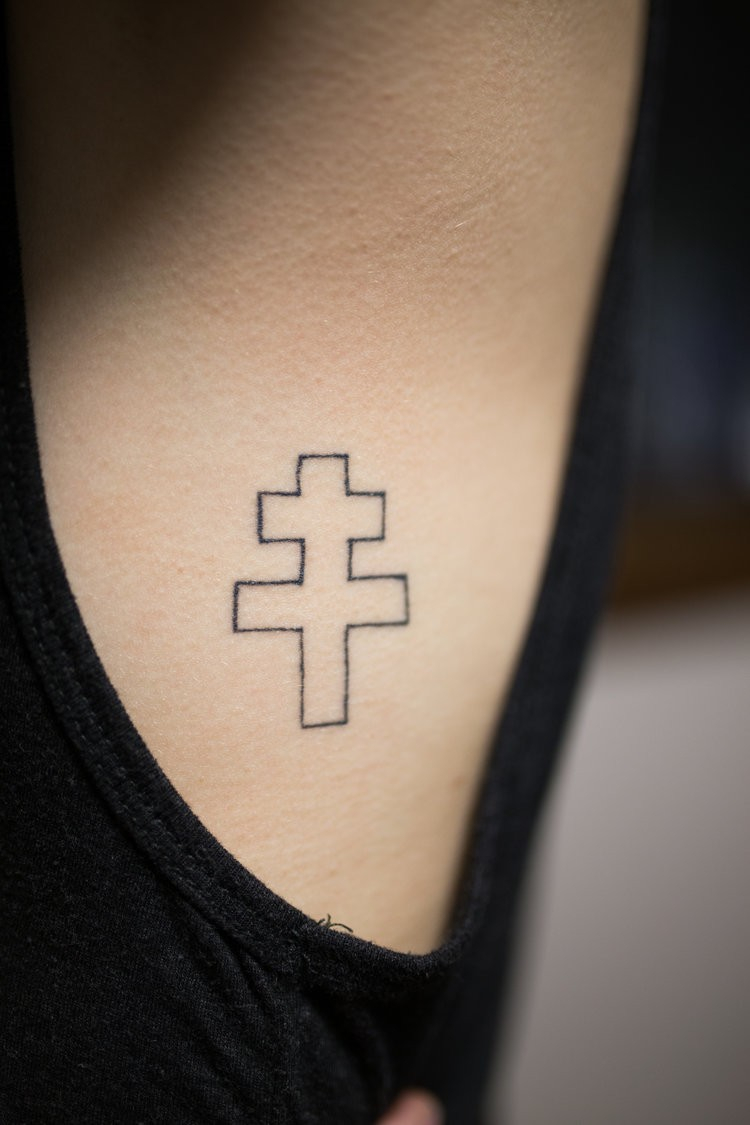 Double Cross Tattoo Thoitranghiep Clipart in proportions 750 X 1125