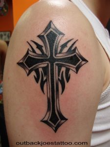 Download Free Arm Tribal Cross Tattoos Pin Tribal Cross Tattoos throughout measurements 3000 X 4000