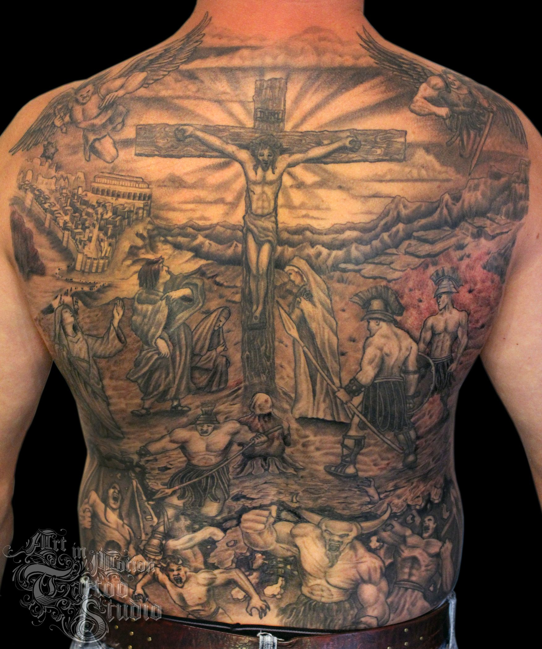 Download Free The Crucifixion Art In Motion Tattoo Studio To Use throughout proportions 1754 X 2100